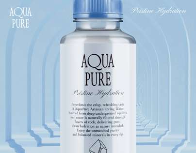 Bottle 3D mockup. Create presentations using Online Mockup Generator.