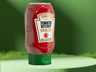Sauce Bottle  3D mockup. Create presentations using Online Mockup Generator.