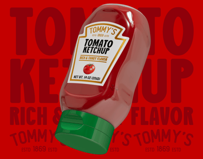Sauce Bottle  3D mockup. Create presentations using Online Mockup Generator.