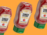 Sauce Bottle  3D mockup. Create presentations using Online Mockup Generator.