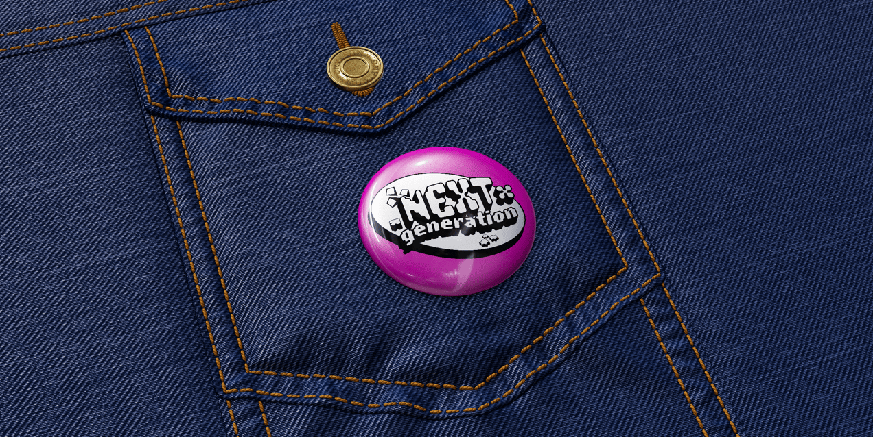 Pin Badge 3D mockup. Create presentations using Online Mockup Generator.