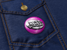 Pin Badge 3D mockup. Create presentations using Online Mockup Generator.