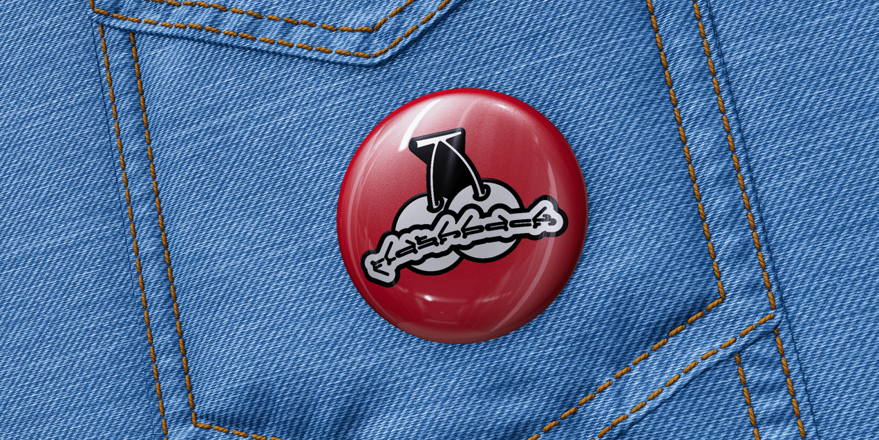 Pin Badge 3D mockup. Create presentations using Online Mockup Generator.