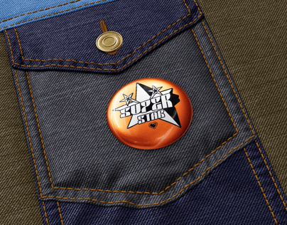 Pin Badge 3D mockup. Create presentations using Online Mockup Generator.