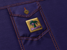Pin Badge 3D mockup. Create presentations using Online Mockup Generator.