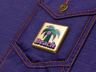 Pin Badge 3D mockup. Create presentations using Online Mockup Generator.
