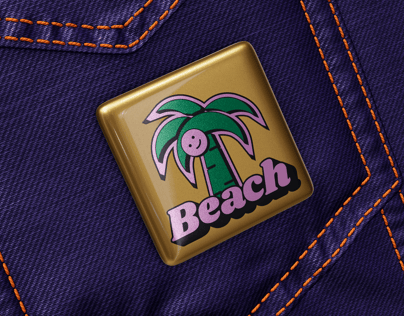 Pin Badge 3D mockup. Create presentations using Online Mockup Generator.
