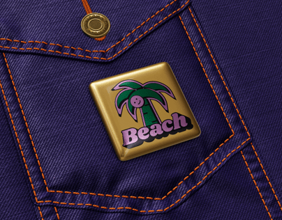 Pin Badge 3D mockup. Create presentations using Online Mockup Generator.