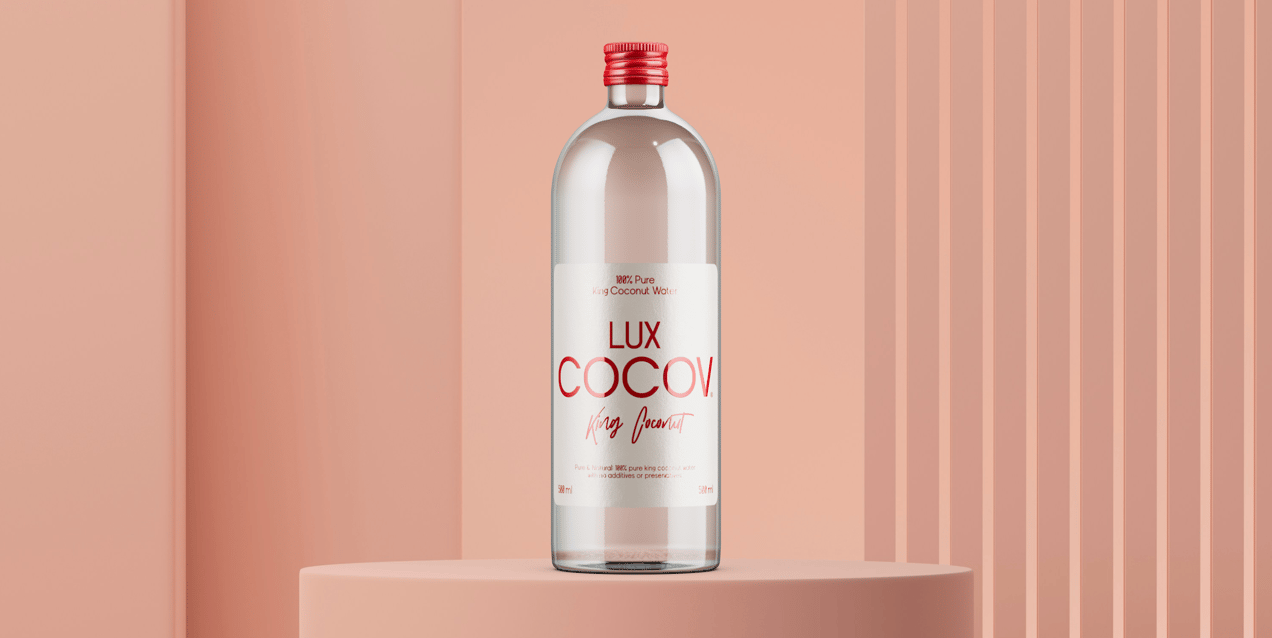 Bottle 3D mockup. Create presentations using Online Mockup Generator.