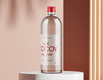 Bottle 3D mockup. Create presentations using Online Mockup Generator.