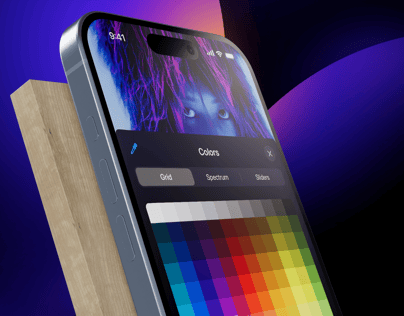 iPhone 15 Pro 3D mockup. Create presentations using Online Mockup Generator.