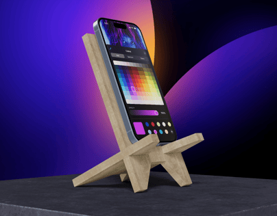iPhone 15 Pro 3D mockup. Create presentations using Online Mockup Generator.