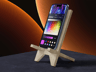 iPhone 15 Pro 3D mockup. Create presentations using Online Mockup Generator.
