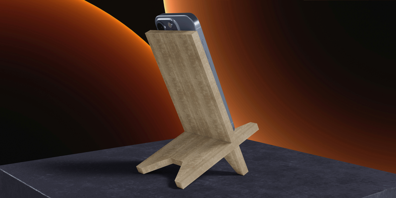 iPhone 15 Pro 3D mockup. Create presentations using Online Mockup Generator.