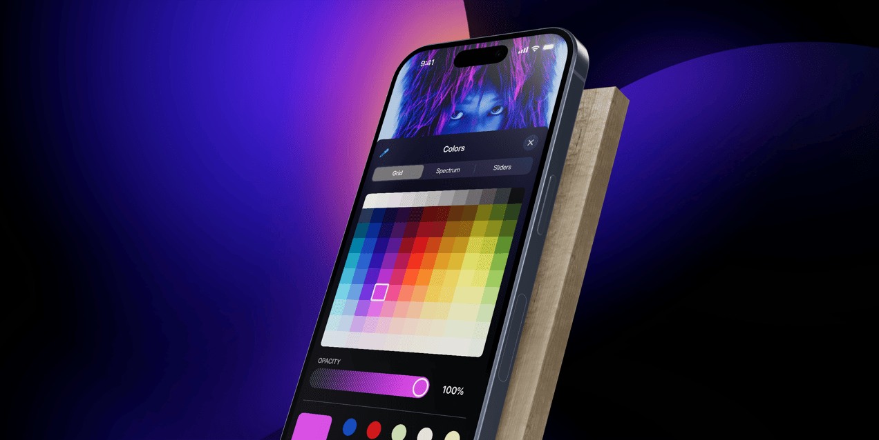 iPhone 15 Pro 3D mockup. Create presentations using Online Mockup Generator.