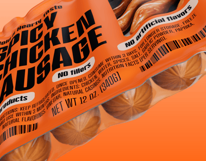 6 Sausages Pack 3D mockup. Create presentations using Online Mockup Generator.