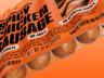 6 Sausages Pack 3D mockup. Create presentations using Online Mockup Generator.
