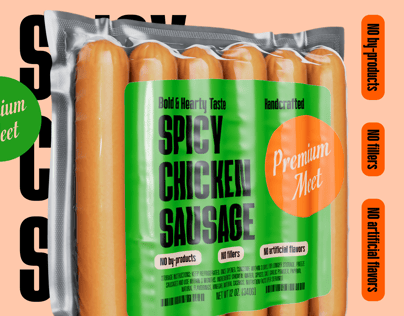 6 Sausages Pack 3D mockup. Create presentations using Online Mockup Generator.