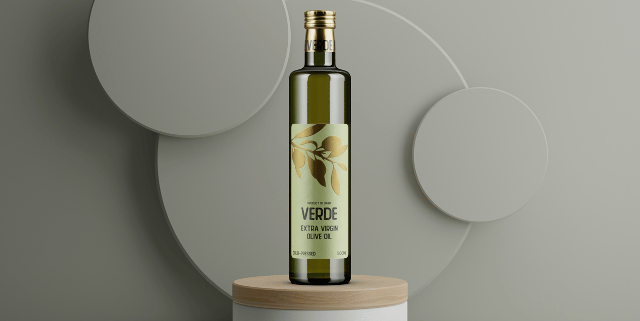 ProVisual — Olive Oil Bottle Mockup 3D mockup