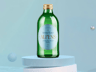 Bottle 3D mockup. Create presentations using Online Mockup Generator.