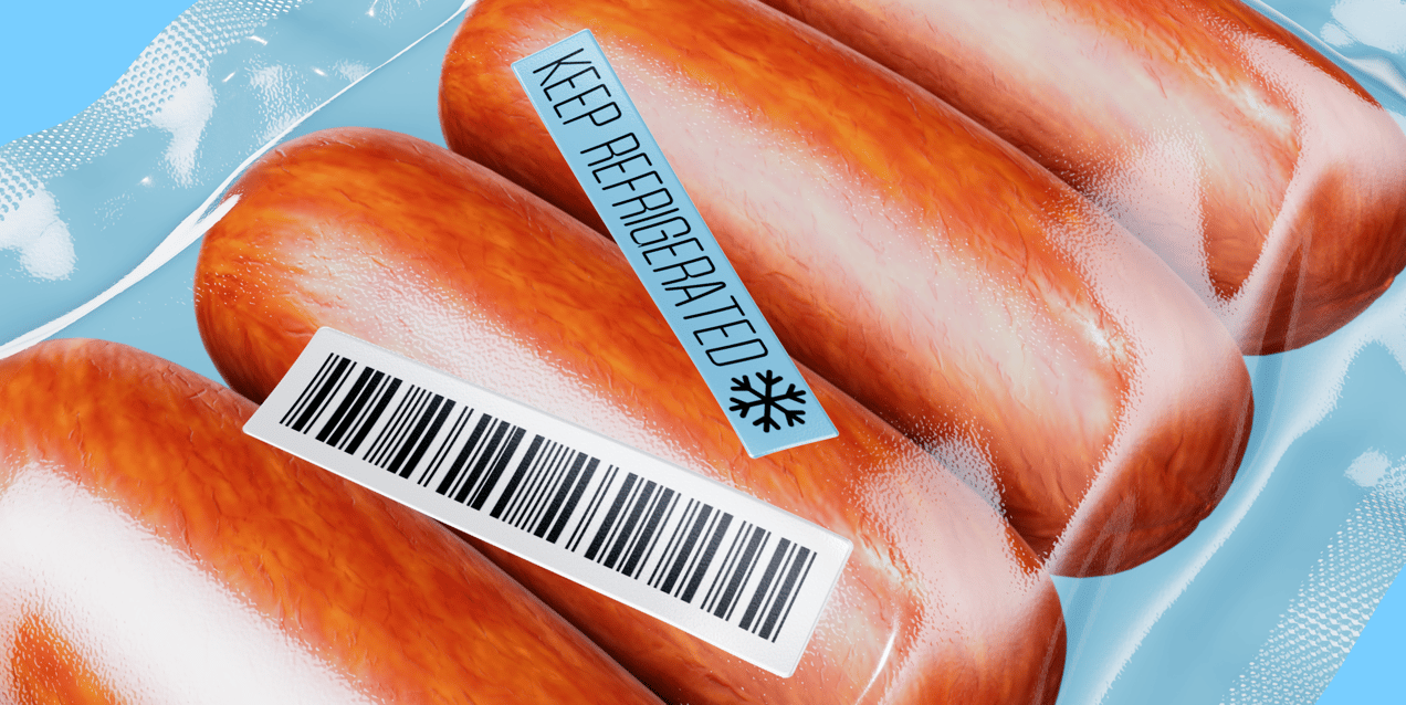 4 Sausages Pack 3D mockup. Create presentations using Online Mockup Generator.