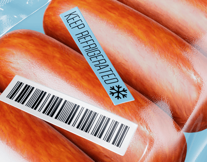 4 Sausages Pack 3D mockup. Create presentations using Online Mockup Generator.