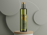 Olive Oil Bottle 3D mockup. Create presentations using Online Mockup Generator.