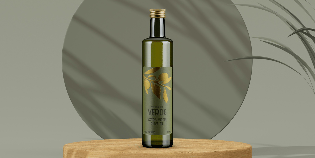 ProVisual — Olive Oil Bottle Mockup 3D mockup