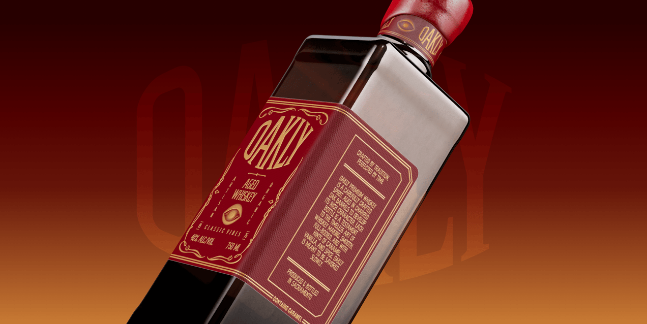 Bottle 3D mockup. Create presentations using Online Mockup Generator.