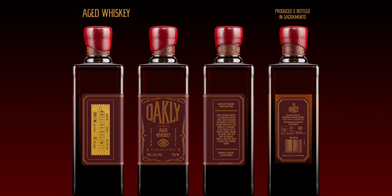 Bottle 3D mockup. Create presentations using Online Mockup Generator.