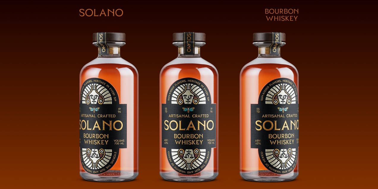 Bottle 3D mockup. Create presentations using Online Mockup Generator.