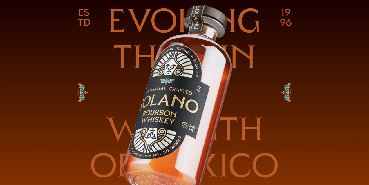 Bottle 3D mockup. Create presentations using Online Mockup Generator.