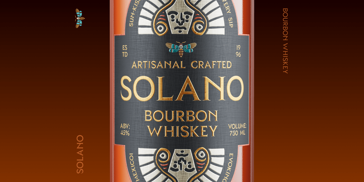 Bottle 3D mockup. Create presentations using Online Mockup Generator.