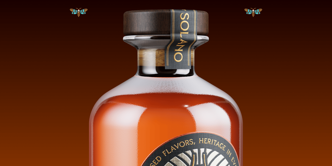 Bottle 3D mockup. Create presentations using Online Mockup Generator.