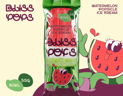 ProVisual — Watermelon Popsicle Ice Cream Package 3D mockup