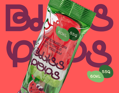 ProVisual — Watermelon Popsicle Ice Cream Package 3D mockup
