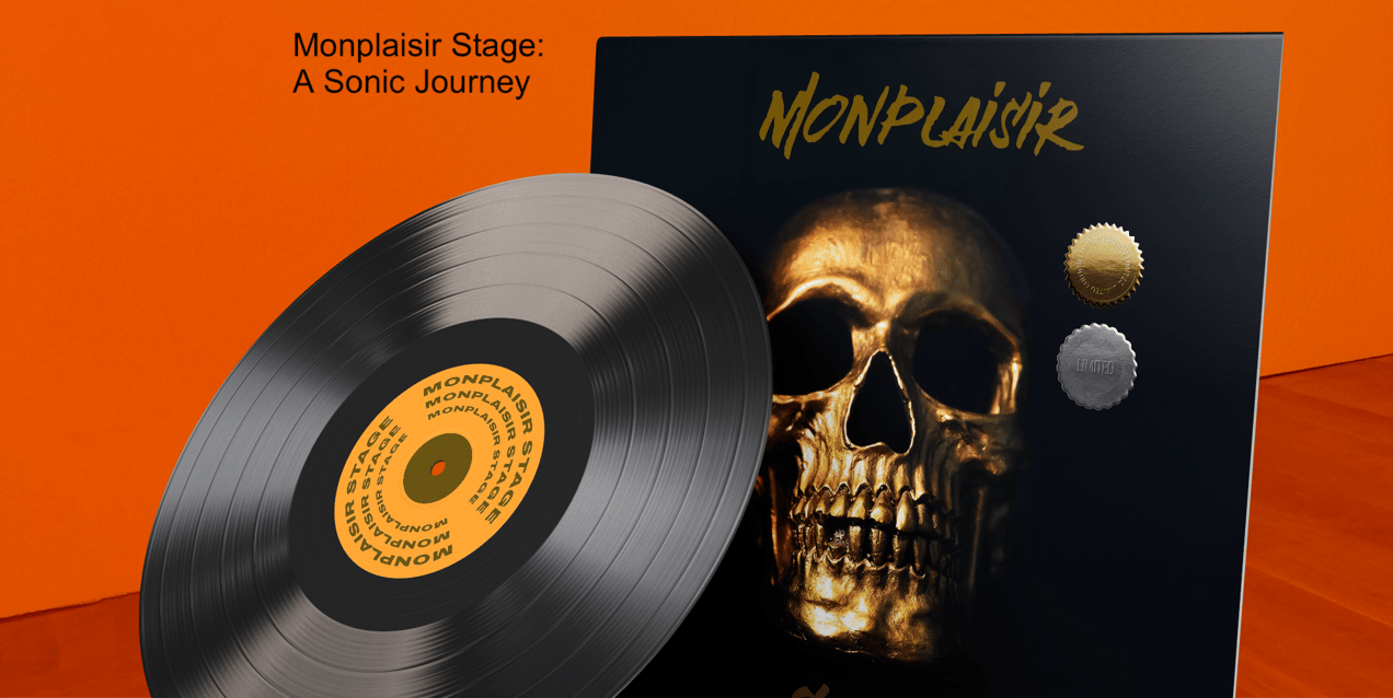 Vinyl Record 3D mockup. Create presentations using Online Mockup Generator.