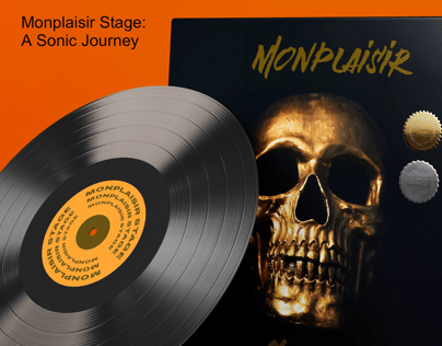 Vinyl Record 3D mockup. Create presentations using Online Mockup Generator.