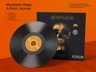 Vinyl Record 3D mockup. Create presentations using Online Mockup Generator.