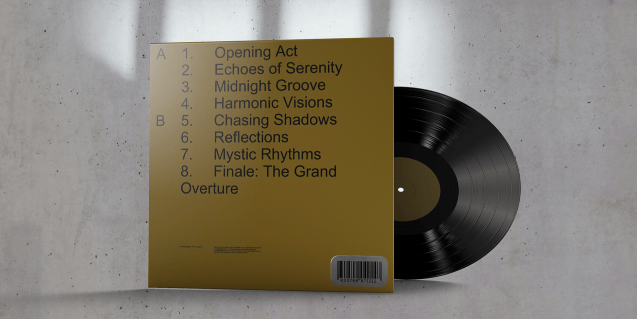 Vinyl Record 3D mockup. Create presentations using Online Mockup Generator.