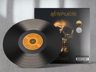 Vinyl Record 3D mockup. Create presentations using Online Mockup Generator.