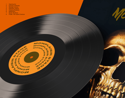 Vinyl Record 3D mockup. Create presentations using Online Mockup Generator.