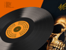 Vinyl Record 3D mockup. Create presentations using Online Mockup Generator.