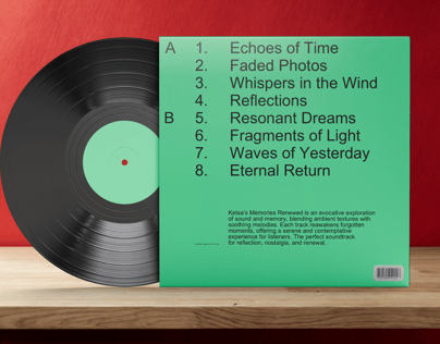 Vinyl Record 3D mockup. Create presentations using Online Mockup Generator.