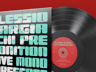 Vinyl Record 3D mockup. Create presentations using Online Mockup Generator.