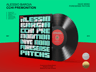 Vinyl Record 3D mockup. Create presentations using Online Mockup Generator.