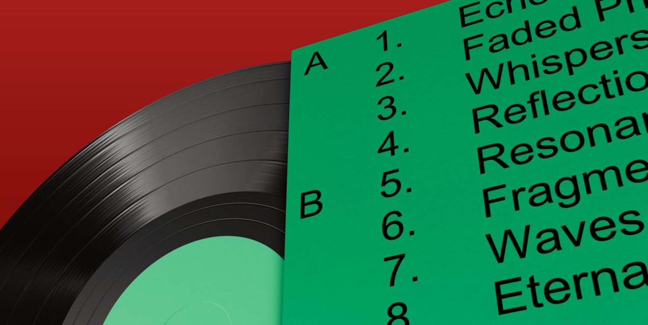 Vinyl Record 3D mockup. Create presentations using Online Mockup Generator.