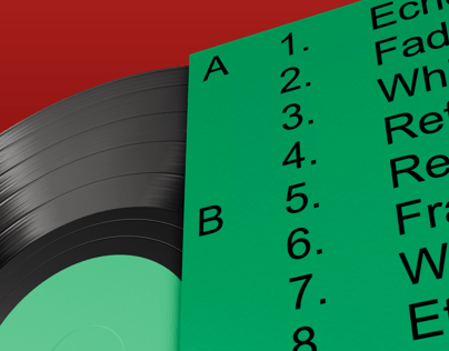 Vinyl Record 3D mockup. Create presentations using Online Mockup Generator.