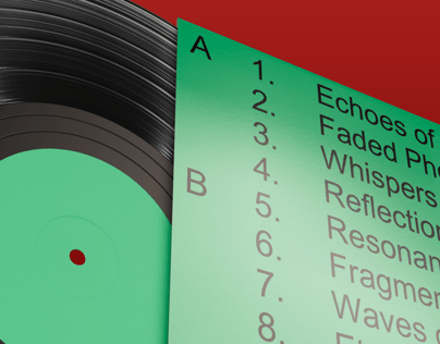 Vinyl Record 3D mockup. Create presentations using Online Mockup Generator.