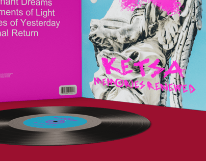 Vinyl Record 3D mockup. Create presentations using Online Mockup Generator.